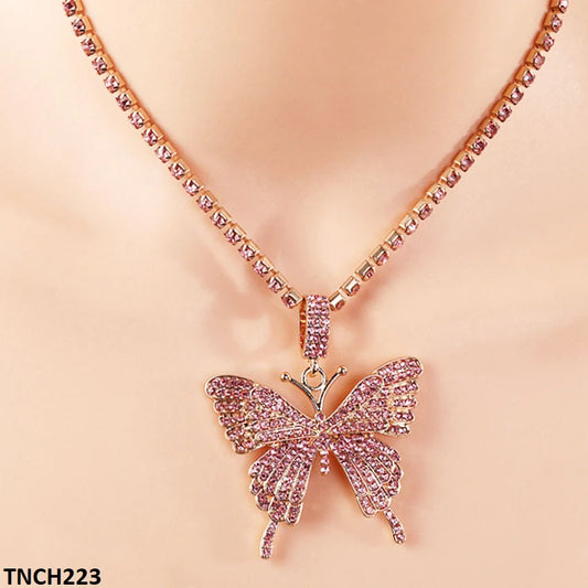 Butterfly/Tassels Necklace